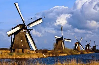 Dutch Windmills at Kinderdijk