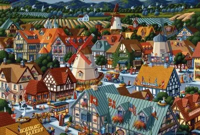 Danish Village Solvang  California  USA