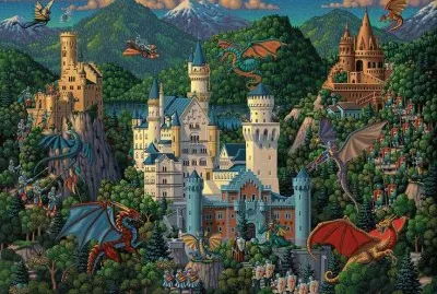 Imaginary Dragons and Castle Neuschwanstein