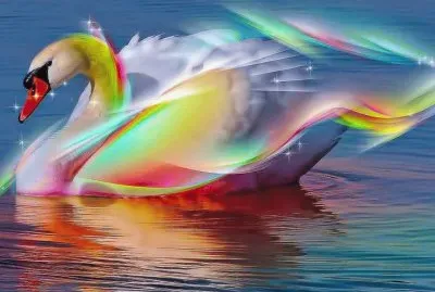 Colorful Swan jigsaw puzzle