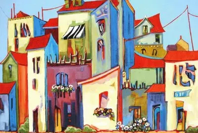 Italian Square  by Carolee Clark