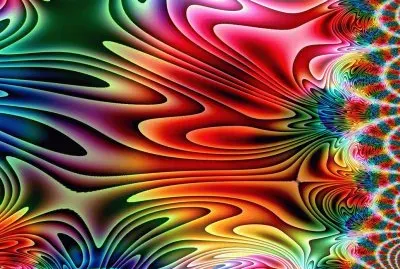 פאזל של Rainbow stretch fractal