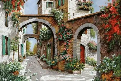Italian Street by Guido Borelli