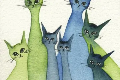 Cats by Wasily Kandinsky jigsaw puzzle