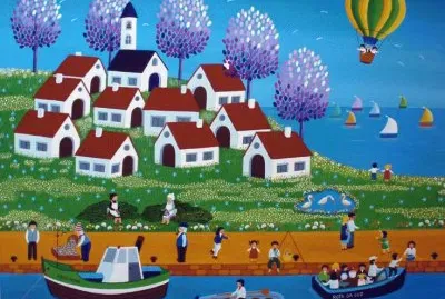 Village at the Seaside jigsaw puzzle
