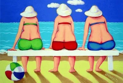 Funny Beach Woman