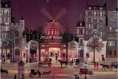 Paris  Moulin Rouge by night jigsaw puzzle