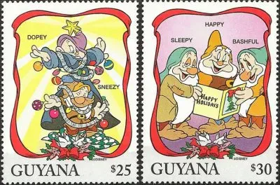 Stamps from Guyana jigsaw puzzle
