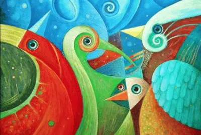 Surrealistic Birds by Leszek Kostuj jigsaw puzzle