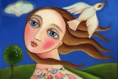 Girl with Bird