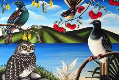 Birds from New Zealand jigsaw puzzle