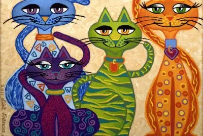 High Street Cats by Lisa Frances