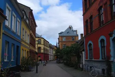 Una calle en Suecia jigsaw puzzle