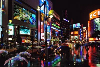 Ciudad de Tokyo Nocturna