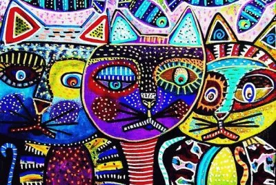 Cats dreaming of Fish