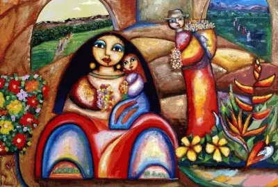 Colombian Mother and Child