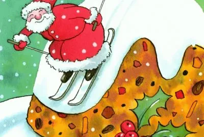 Santa Christmas Pudding by Fyersart