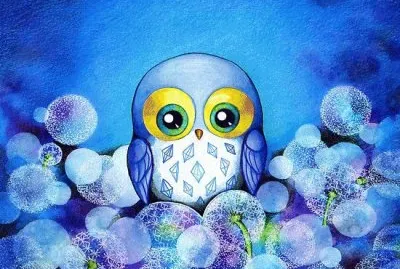 Lunar Owl by Annya Kai