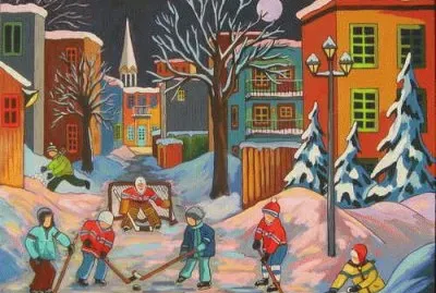 Ice Hockey on the Street