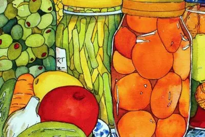 Bottle with Fruit