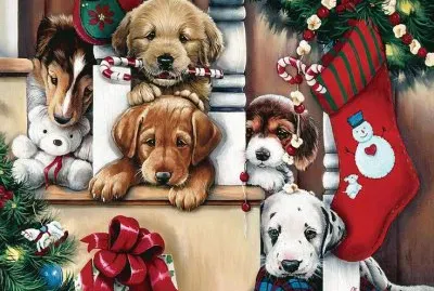 Christmas Puppies