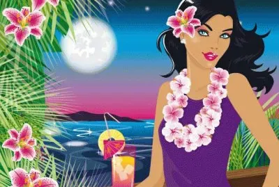 Hawaiian Luau party Visitor