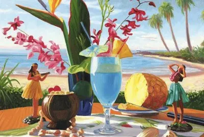 Blue Hawaiian Cocktail by Steve Simon