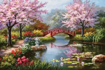 Oriental Garden by Sung Kim