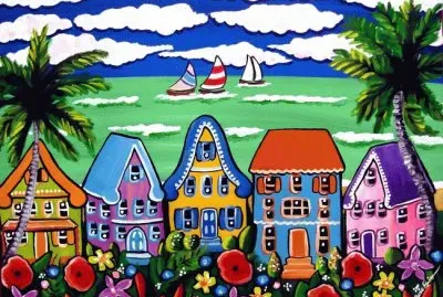 Tropical Beach Houses by Renie Britenbucher