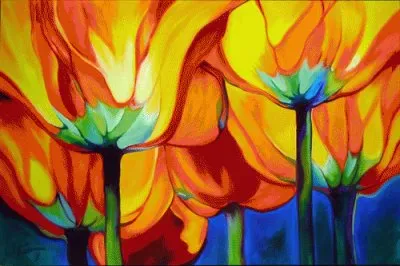 Golden Poppies by Marcia Baldwin