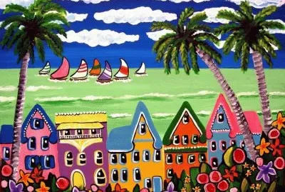 Tropical Beach scene
