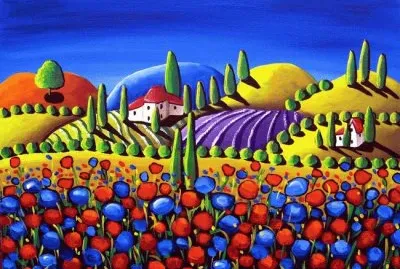 Tuscan Scene by Renie Britenbucher