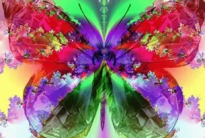 Colored Butterfly jigsaw puzzle