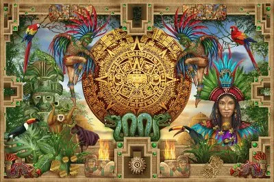 Mayan-Aztec Montage jigsaw puzzle