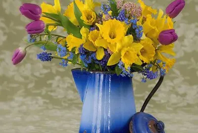 jarron con flores