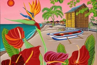 Flowers at the Beach by Raul del Rio