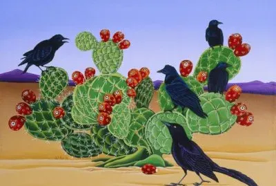 Birds in the Desert by Raul del Rio
