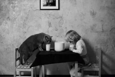 niÃ±o y gato 1