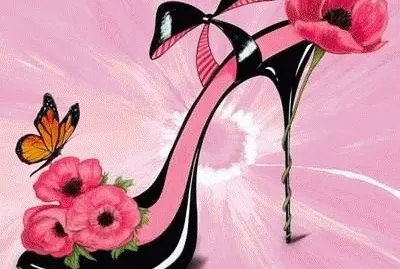 Shoe and Flowers