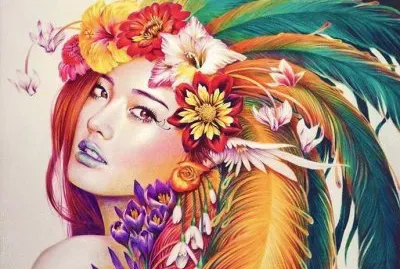 פאזל של Lady with Fantasy Head