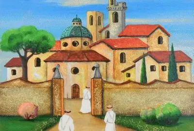 Italian Monastry by Emilio Giunchi