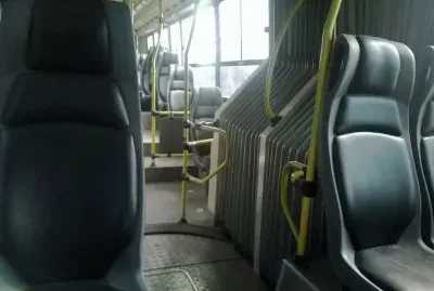Inside the long bus