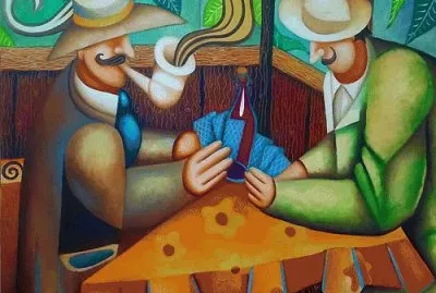 Card players by Philippe Loubat