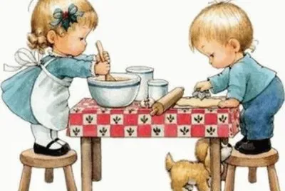 niÃ±os cocinando jigsaw puzzle