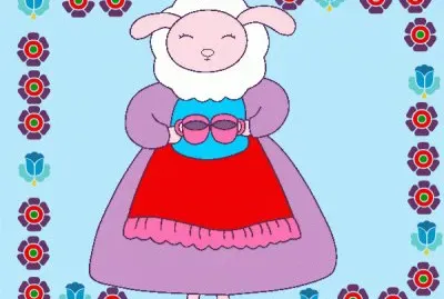 ovejita con tazas