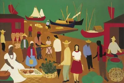 At the Harbour by Djanira da Motta