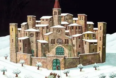 Monastry in Wintertime by Norberto Proietti