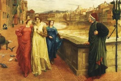 Henri Holiday  "Dante y Beatrice " jigsaw puzzle