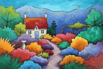 Cottage Garden by Gillian Mowbray