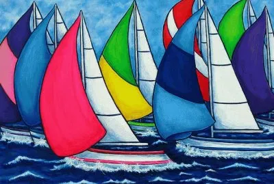Colorful Regatta by Lisa Lorenz